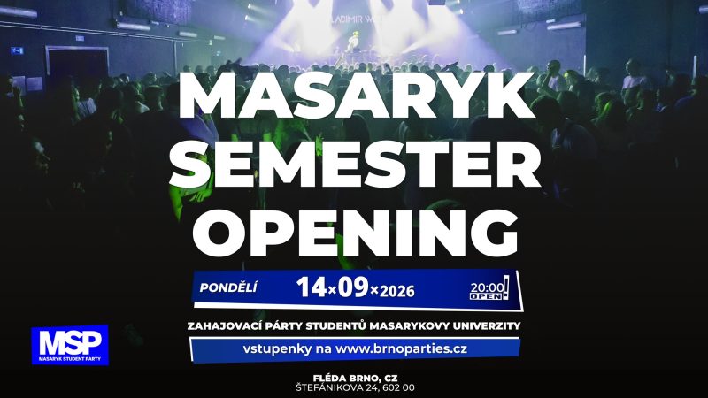 MASARYK SEMESTER OPENING 2026 💙